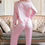 Thumbnail: Twilight Ties Satin Lounging Set