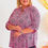 Thumbnail: Paisley Roll Tab Sleeve Blouse - Plus Size