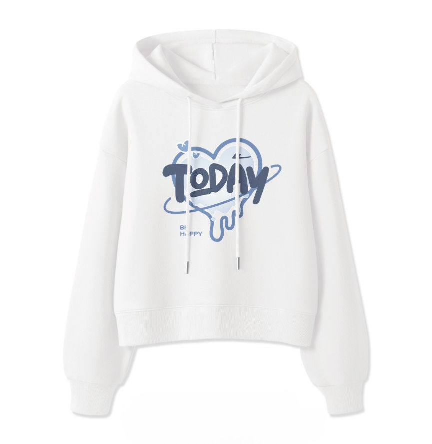 Unisex Cotton Hoodie with Today Heart Print – Summer 2025