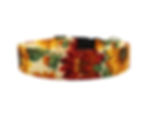 Fall Sunflower Dog Collar Front View