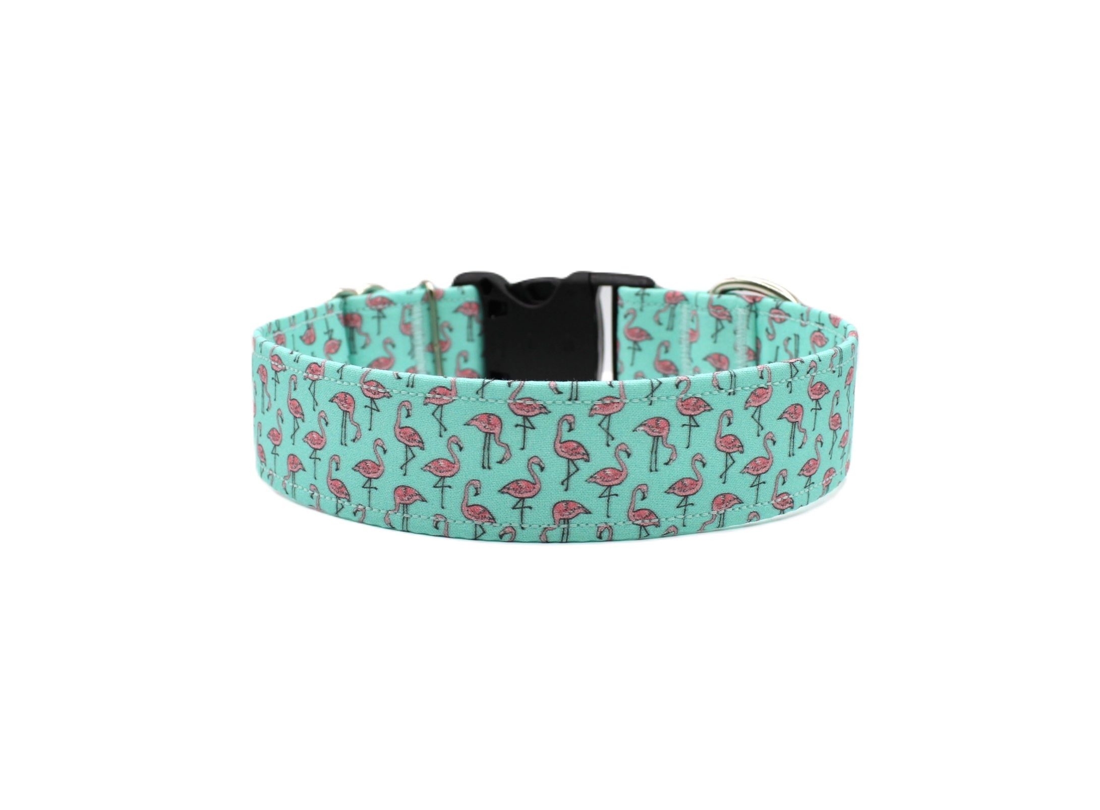 Flamingo Dog Collar Front View