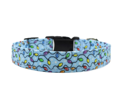 Blinking christmas lights dog collar