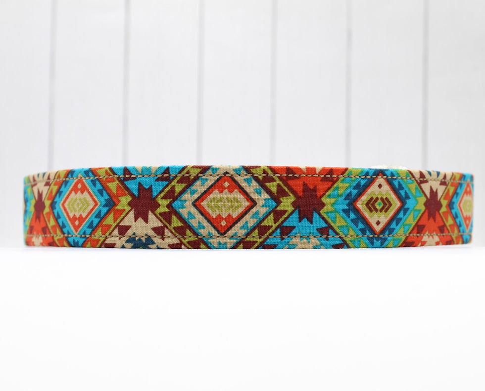 Thumbnail: Southwest Geometric Aztec Dog Collar