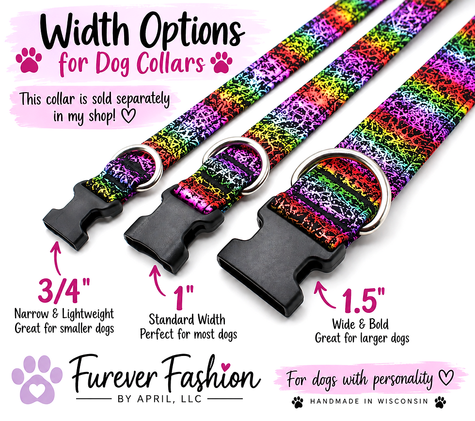 Thumbnail: Dog collar width options
