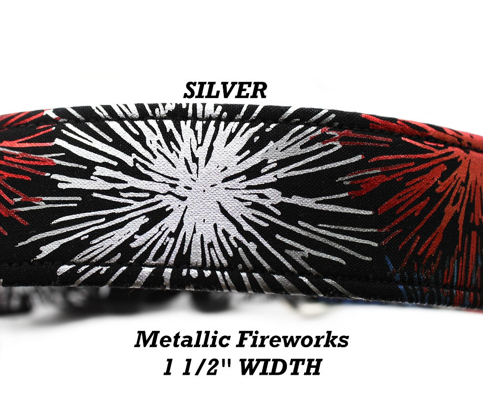 Thumbnail: Fireworks Dog Collar Close Up