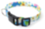 Plumeria tropical dog collar hardware view