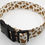 Thumbnail: Tan Brown Cow Print Dog Collar Hardware View