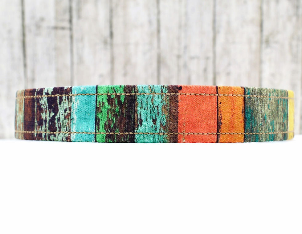 Thumbnail: Wood Grain Beach Dog Collar