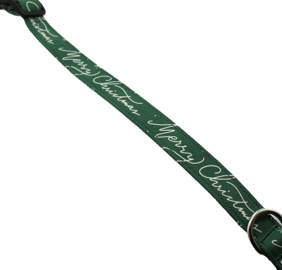 Thumbnail: Merry Christmas length of dog collar
