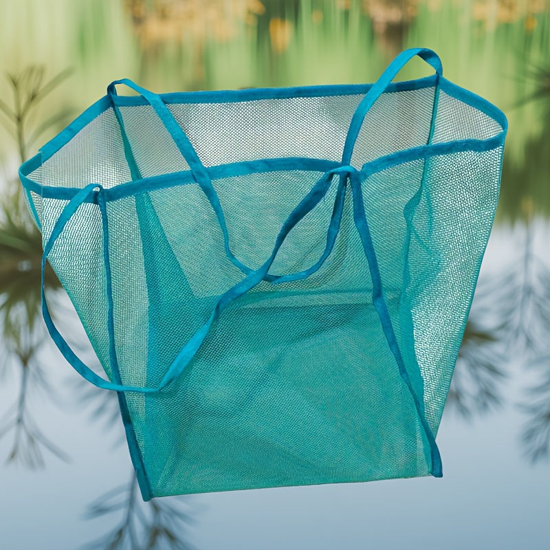 ภาพขนาดย่อ: Large Capacity Beach Bag, Lightweight Mesh Tote Bag, Fashionable and Versatile S