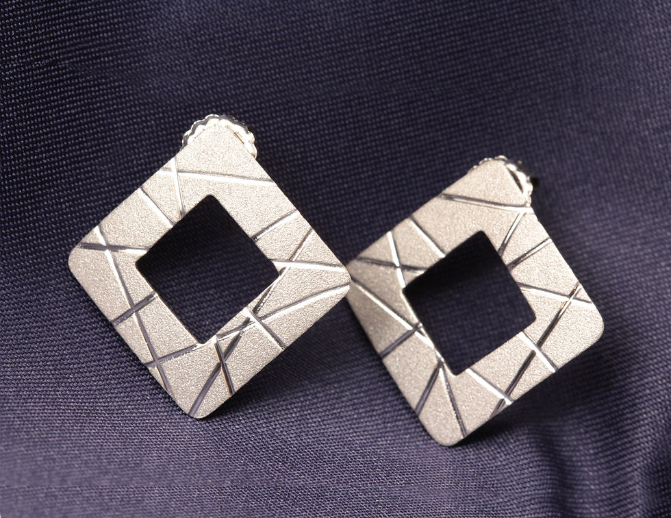 Square Geometric Earrings