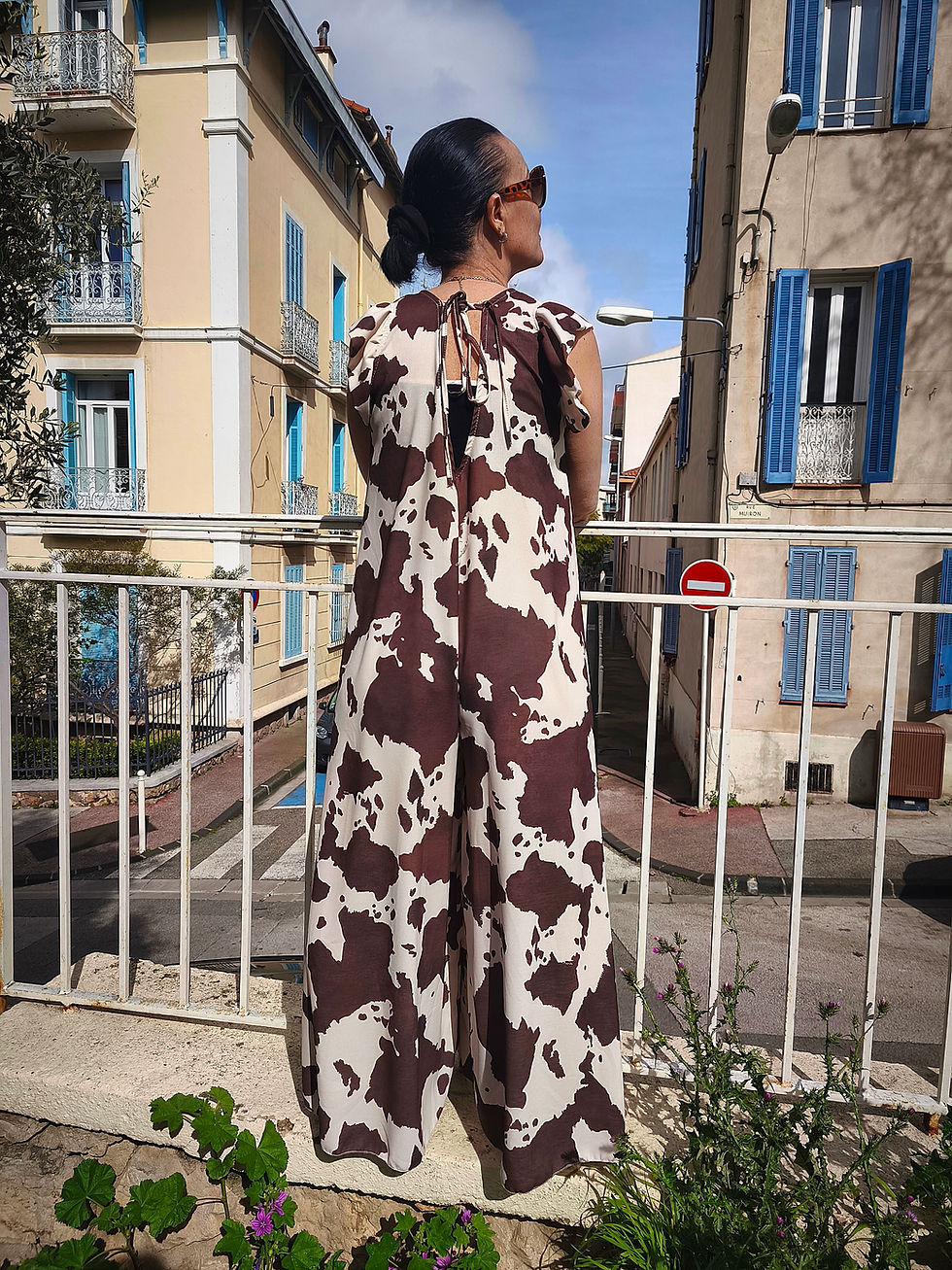 Miniature : Combi-pantalon vache 