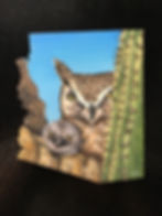 Owl family magnet