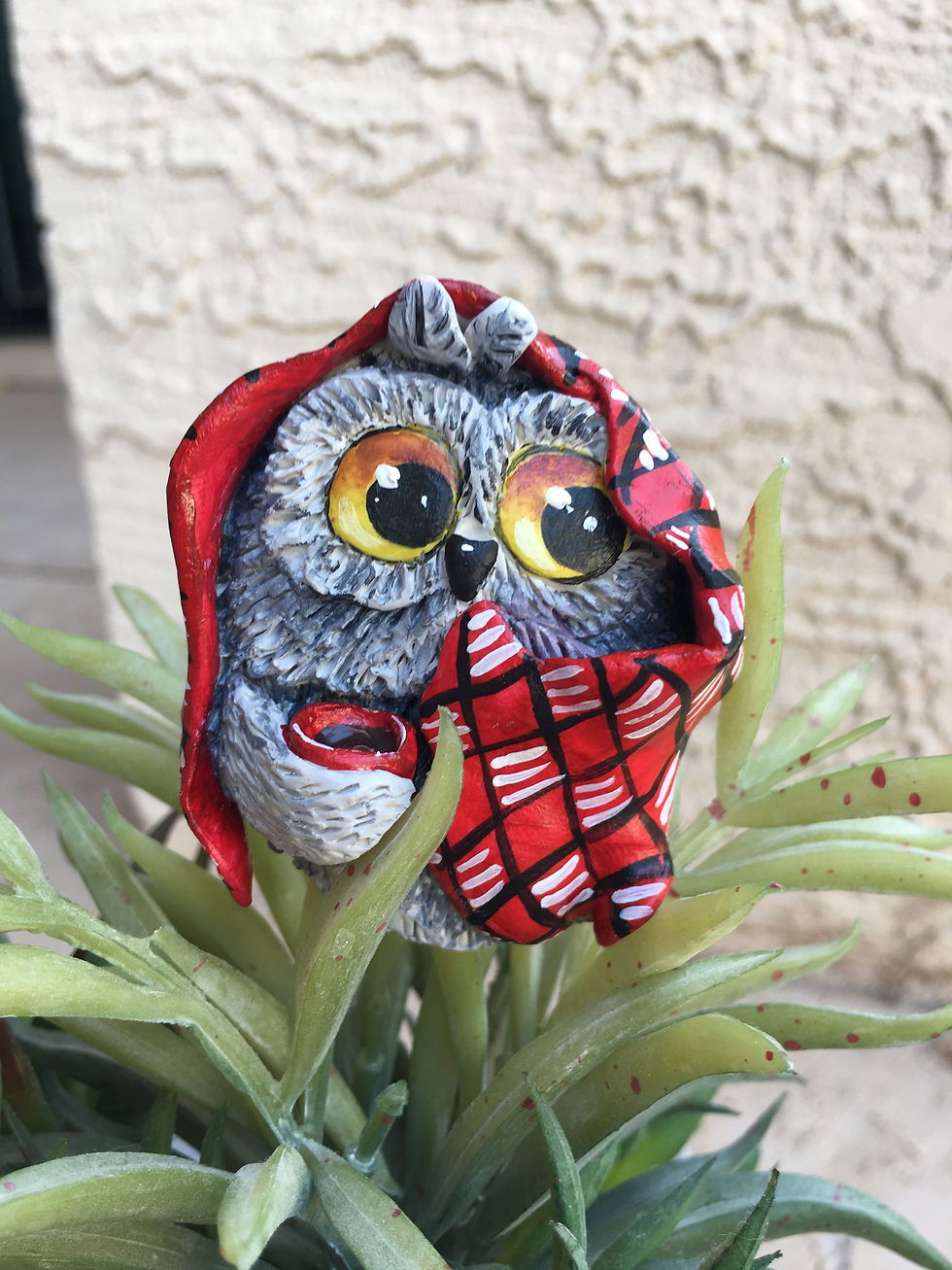 Owl in the blanket broch