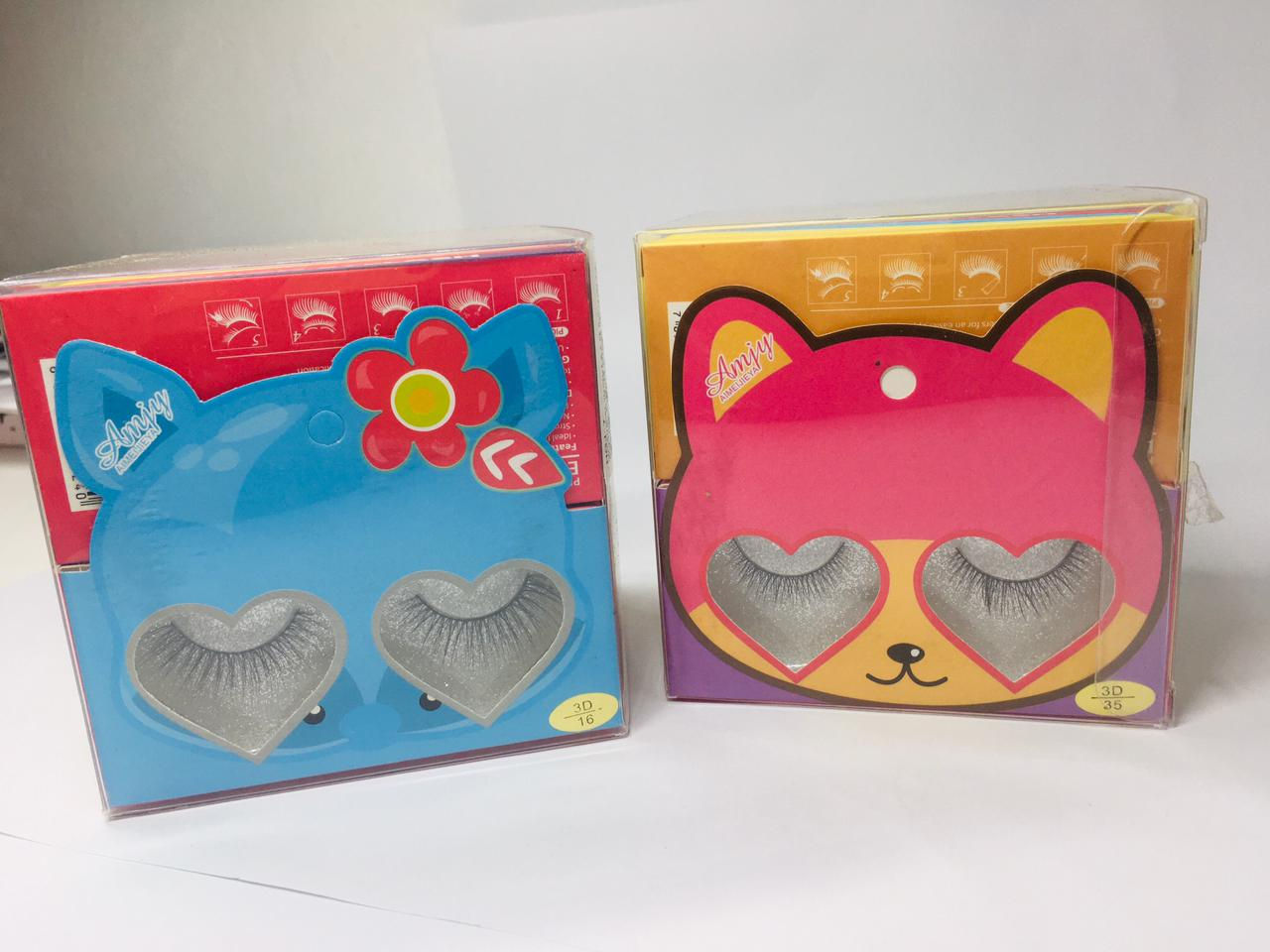 Caja de pestañas 12 pzs