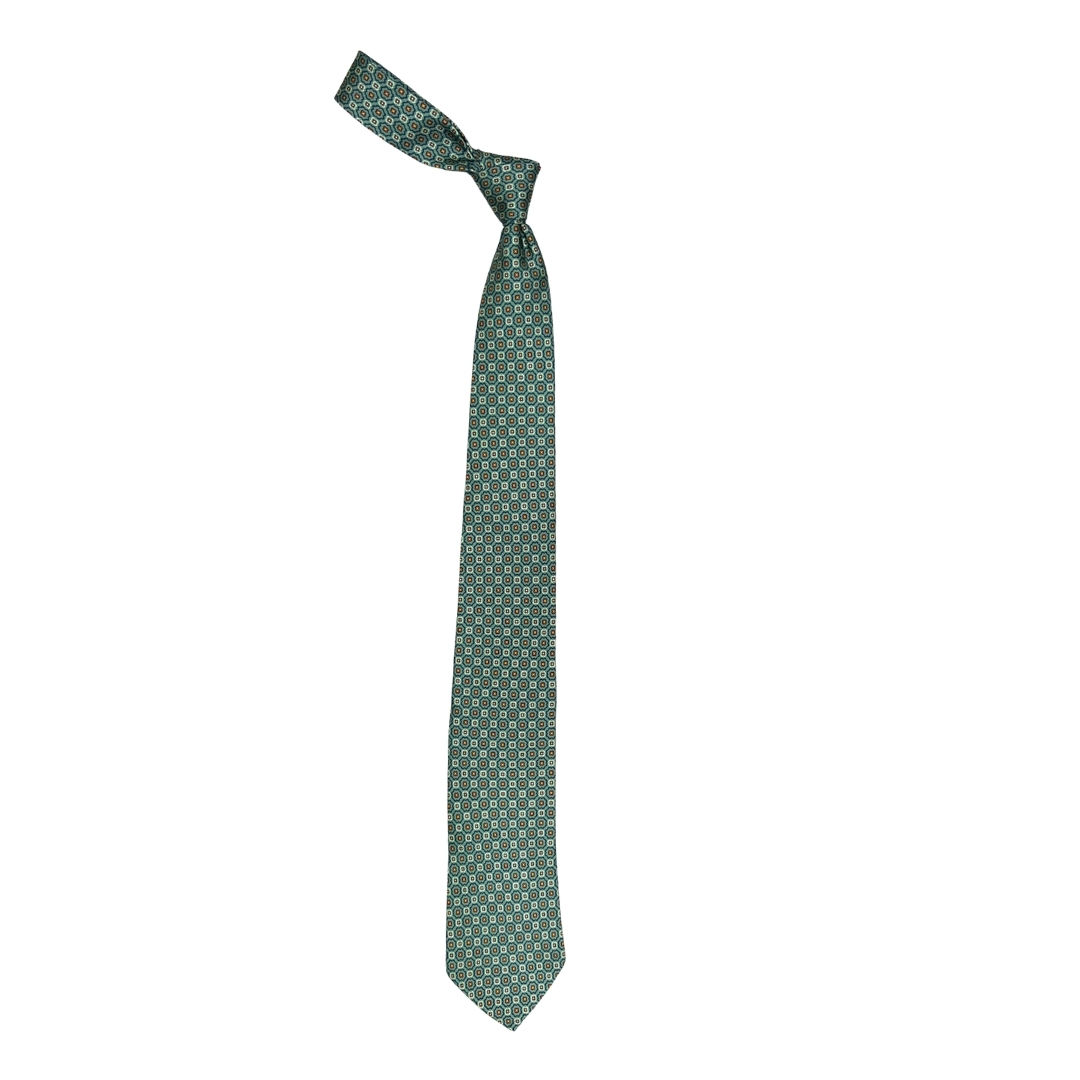 Nando Medallion Tie in Sage