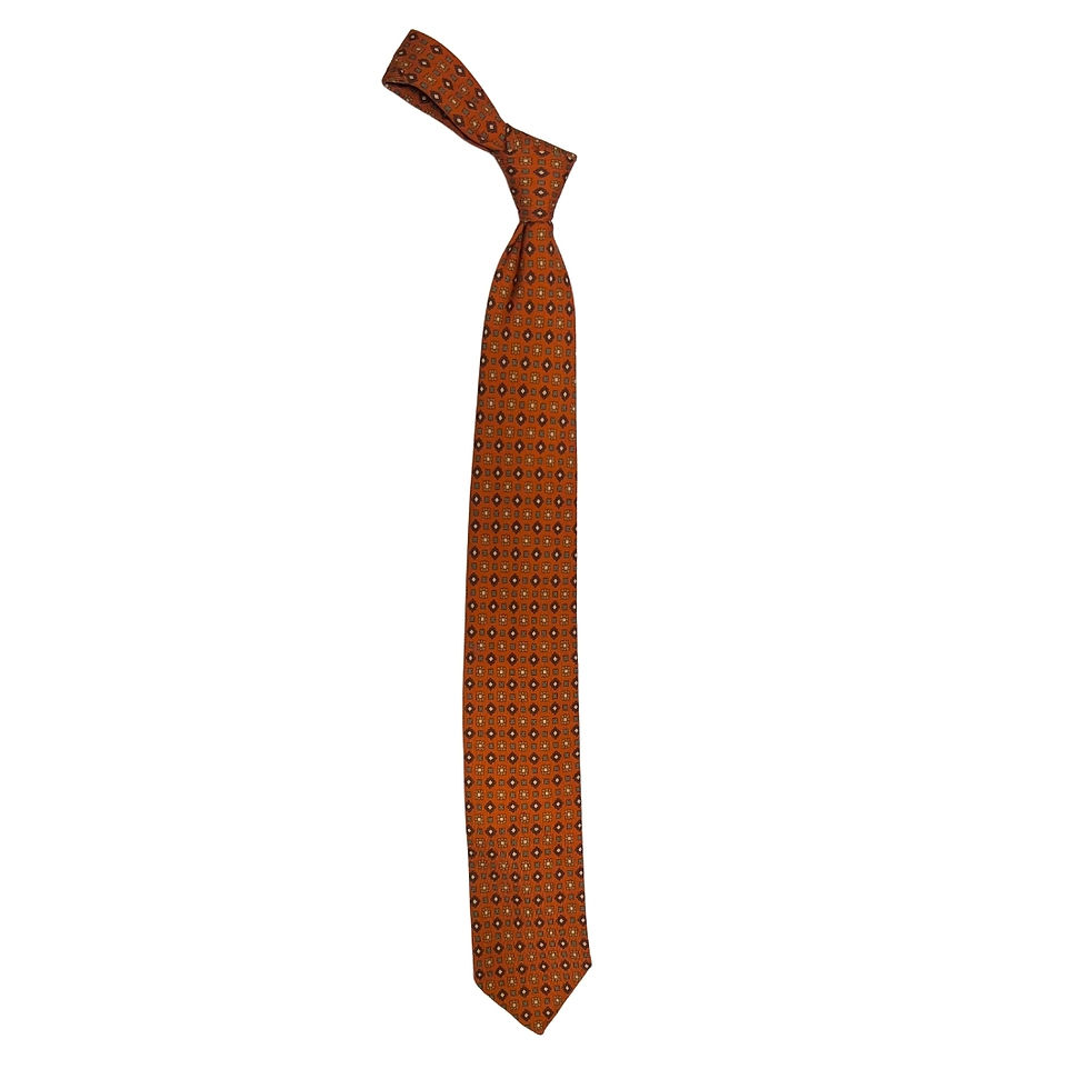 Thumbnail: The Lorenzo Medallion Tie in Terracotta