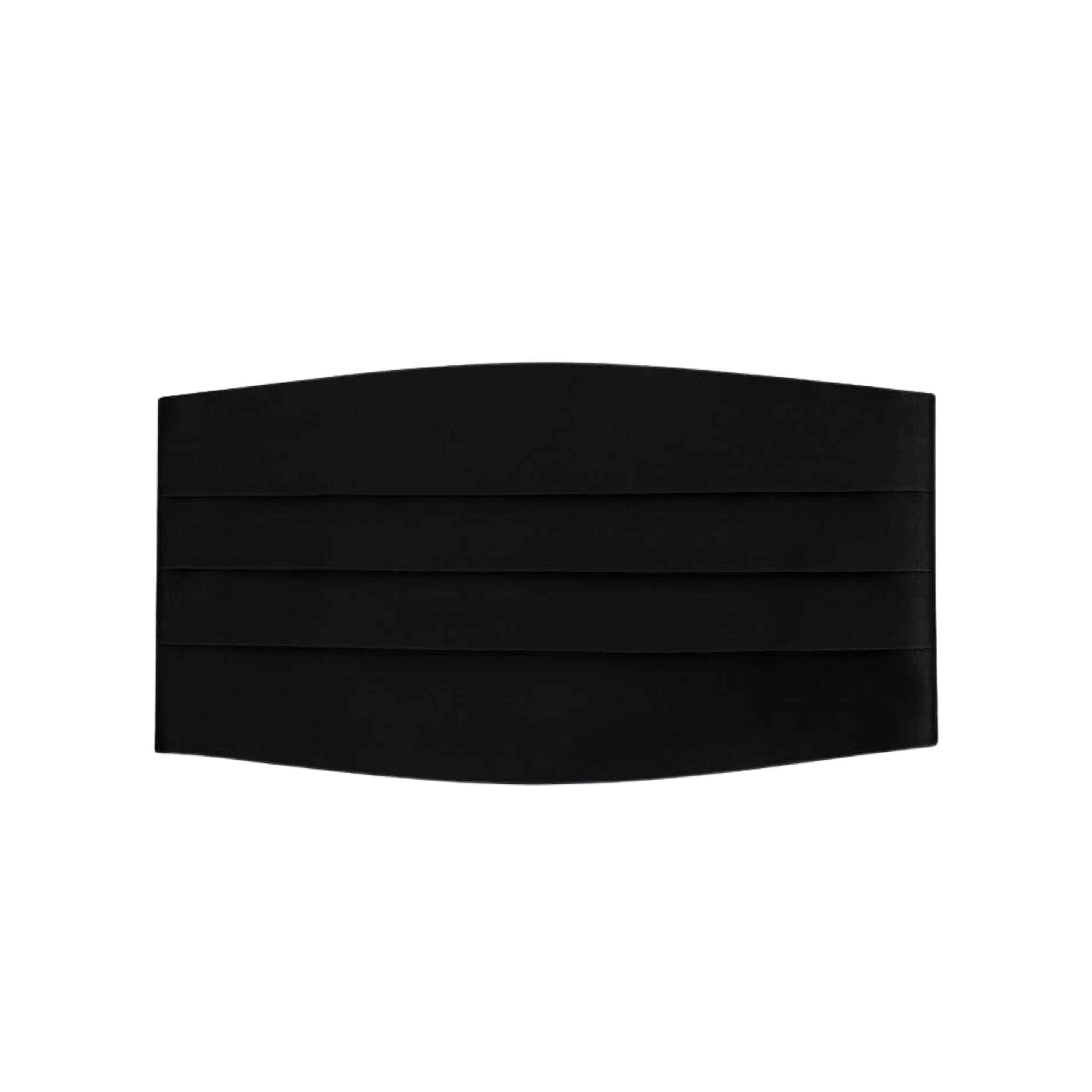 Black Silk Satin Cummerbund