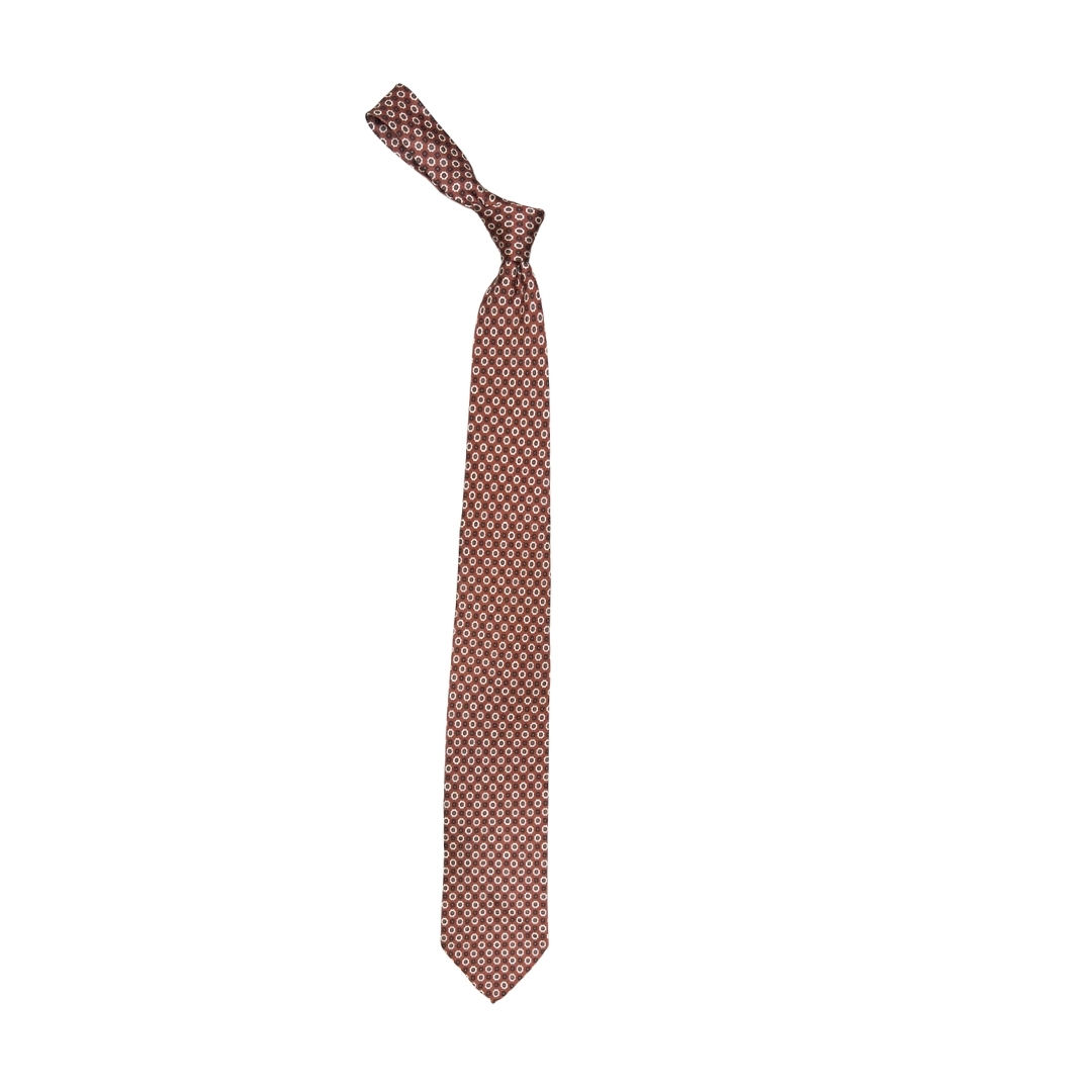 Rebecca Medallion Tie in Rust