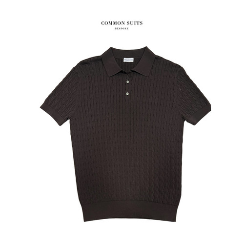 Soft Cable Knit Polo