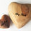 Thumbnail: Personalised Engraved Solid Olive Wood Heart