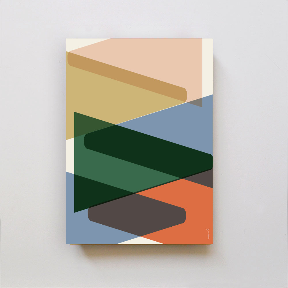 Geschenkpapier - Dreiecke Licht