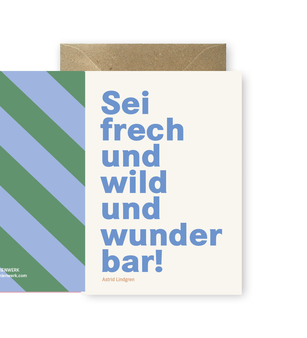 Klappkarte – sei frech