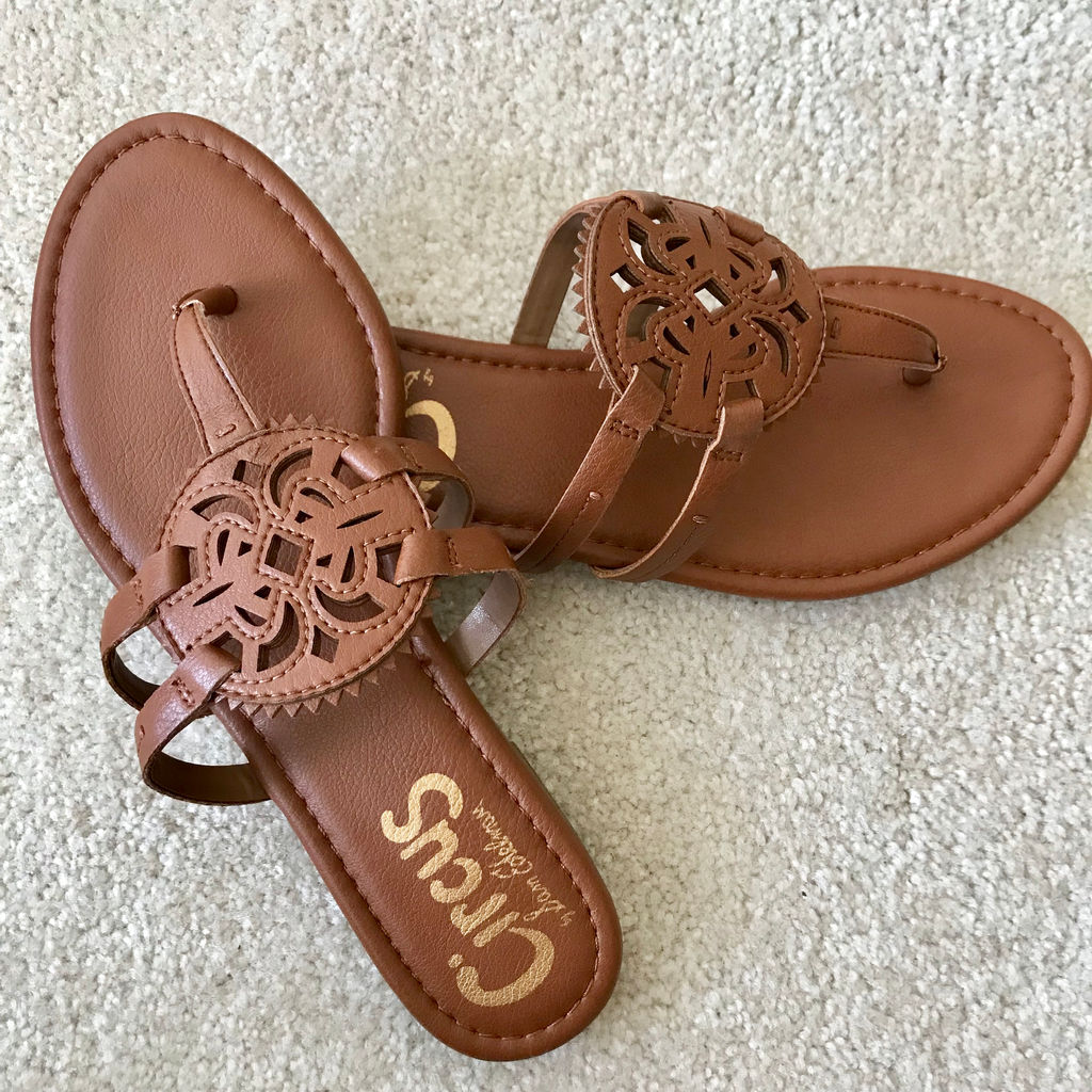 tory burch miller flip flop dupe