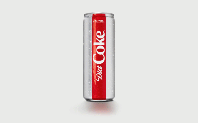 New packaging of Diet Coke