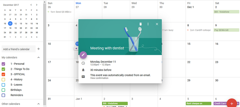 Using Google calendar to enhance productivity