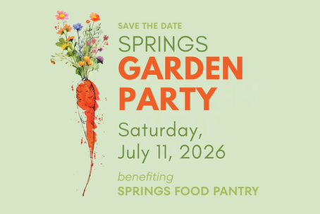 Springs Garden Party - Save the Date