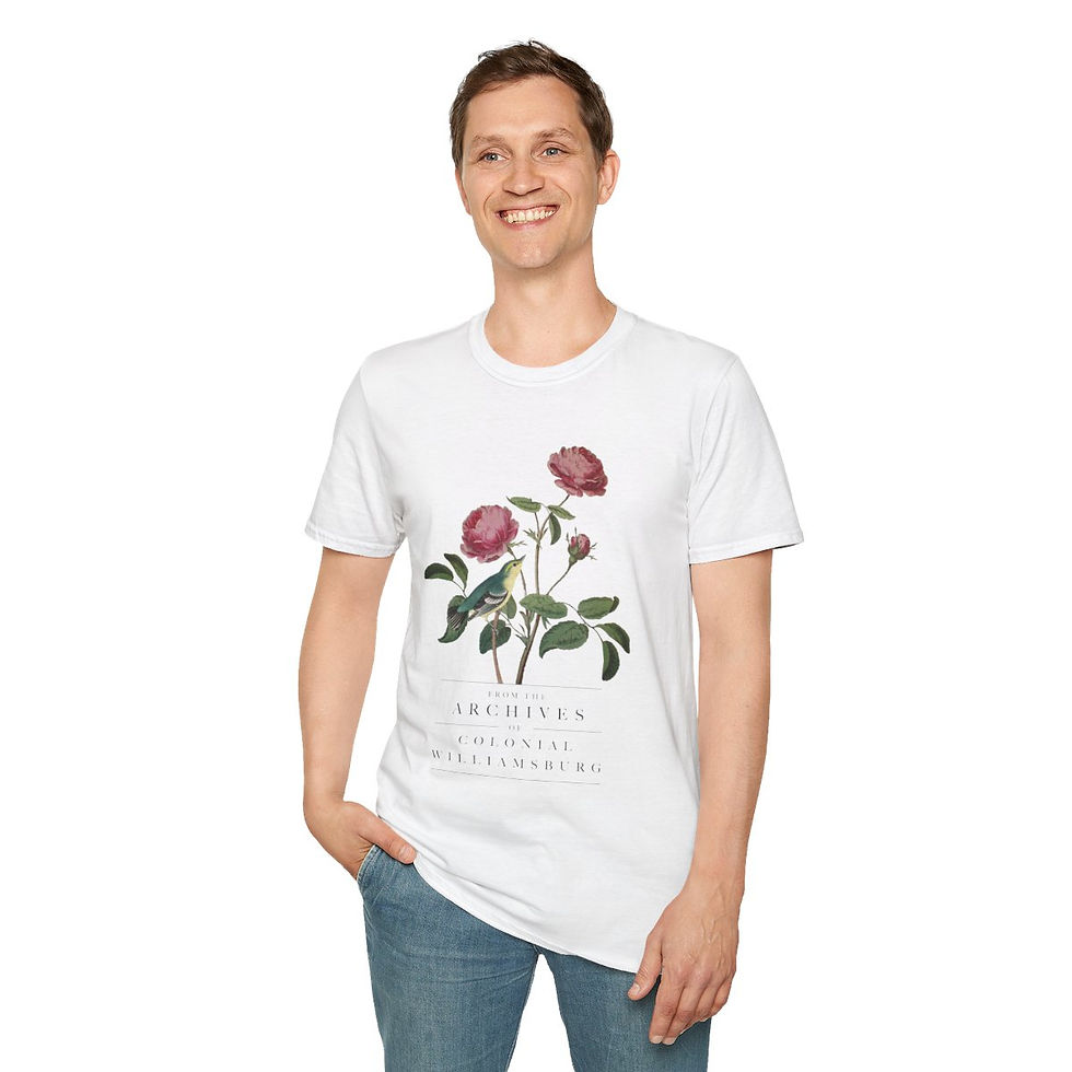 Thumbnail: Peony and Bird Softstyle T-Shirt