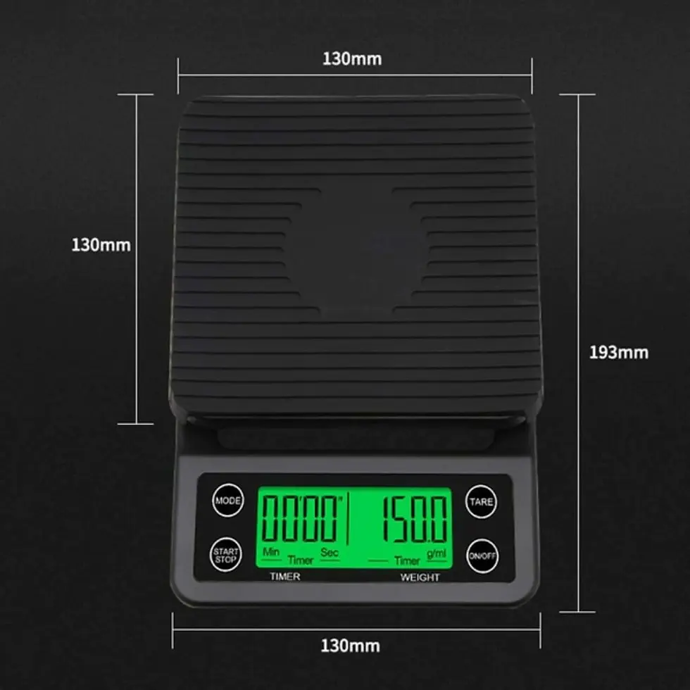 Miniatura: Balança Digital Com Cronômetro Para Barista Café 5kg / 0.1g