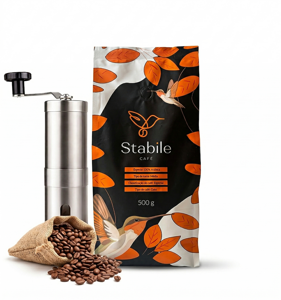 Miniatura: Kit Café em grão - Café Especial em Grãos 500g + Moedor Manual