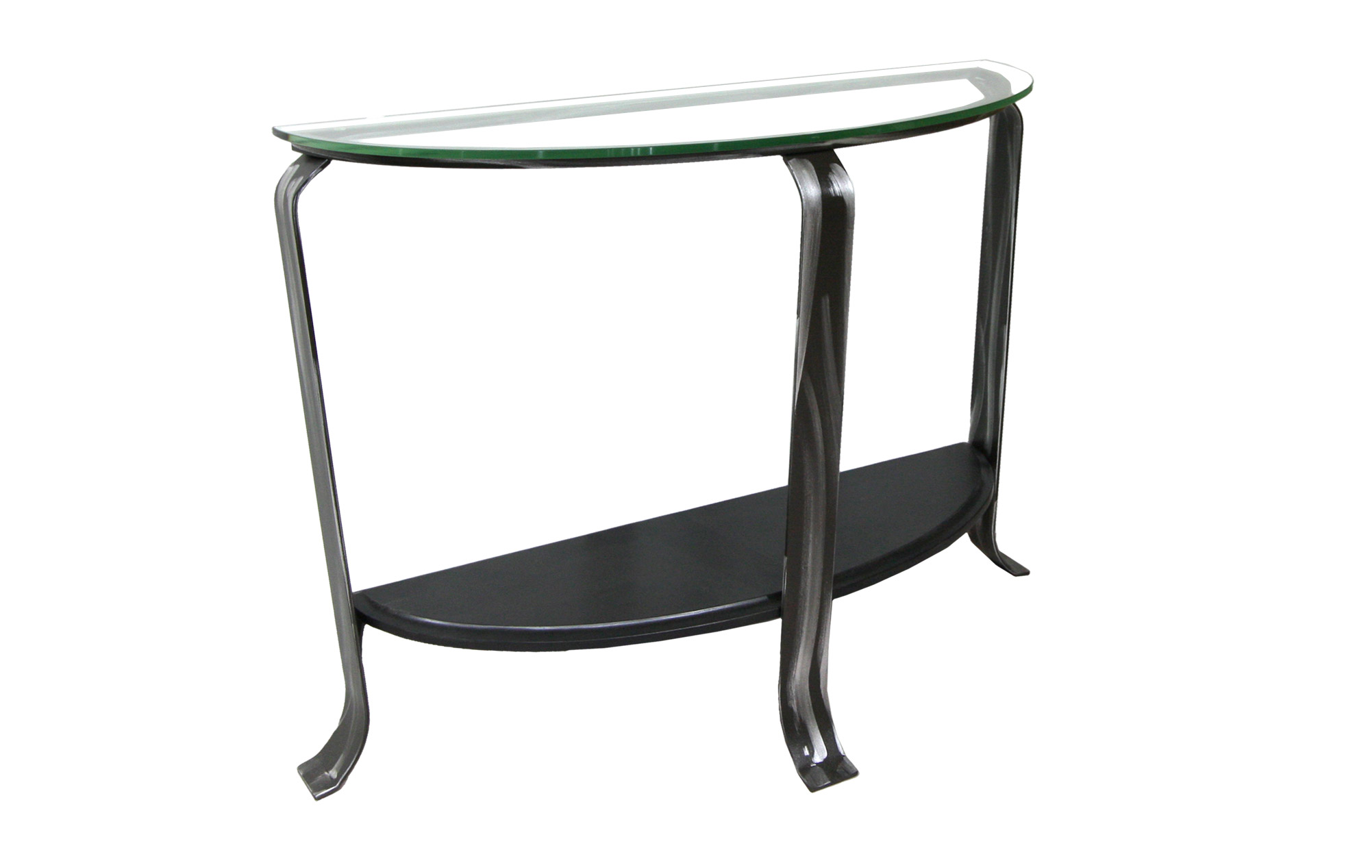 CONSOLE VERRE VERRE AVEC TABLETTE