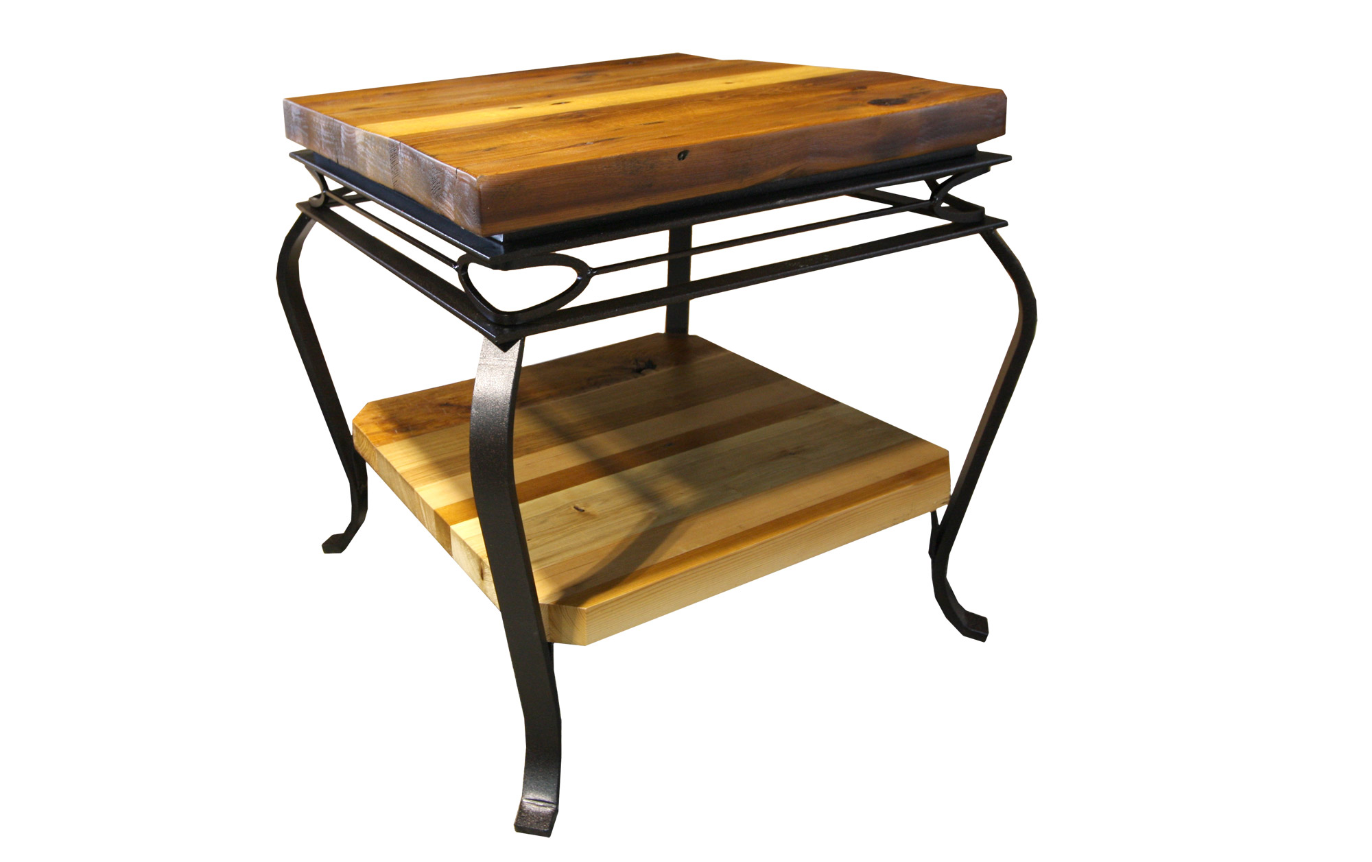 END TABLE BARN WOOD