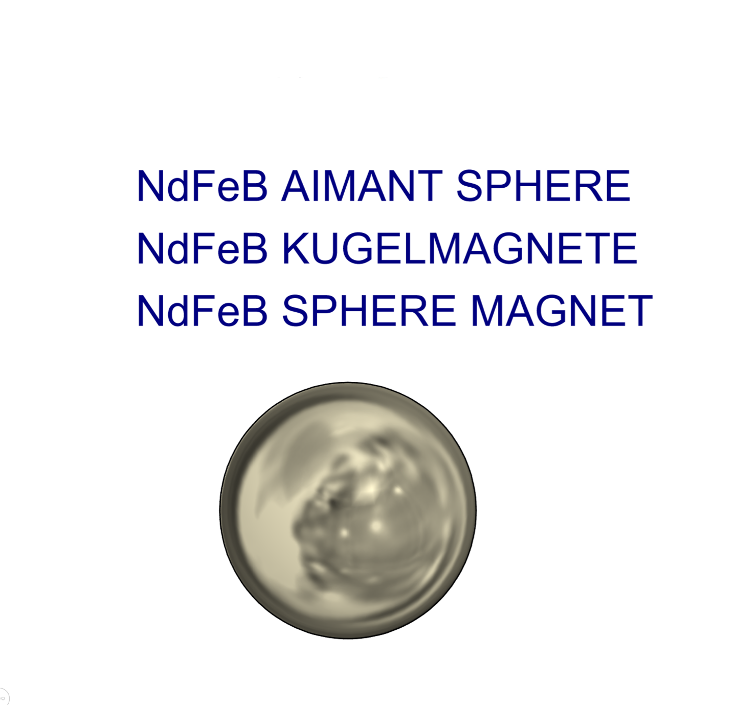 AIMANT SPHERE/BOULES (D 18mm, R S18, G N38)