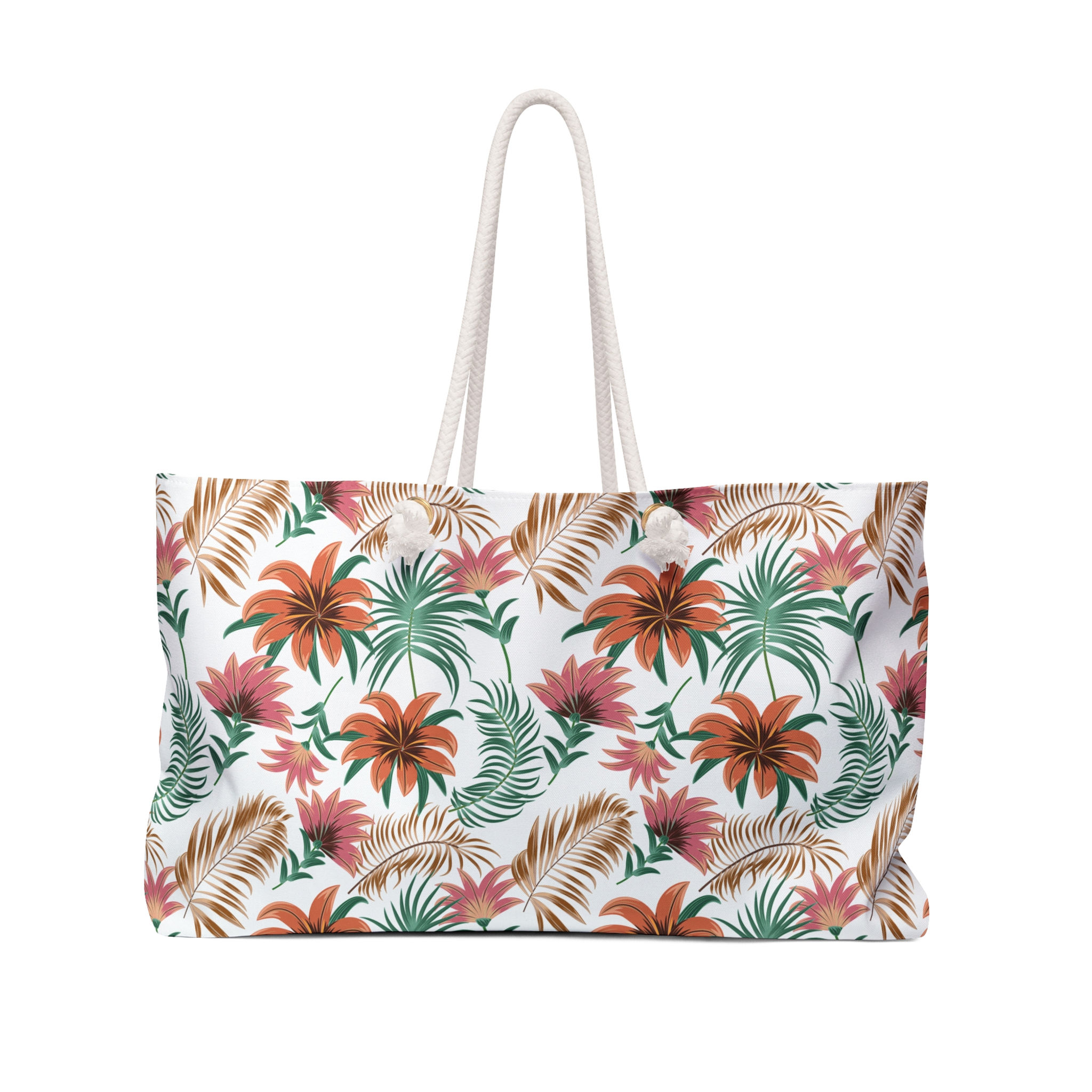 Tropical Orange Oversized Weekender Tote