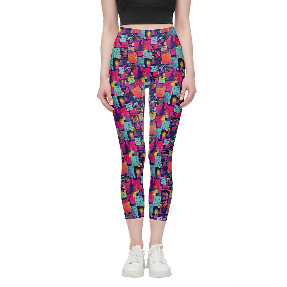Thumbnail: Bright and Funky Cloud-Like Leggings
