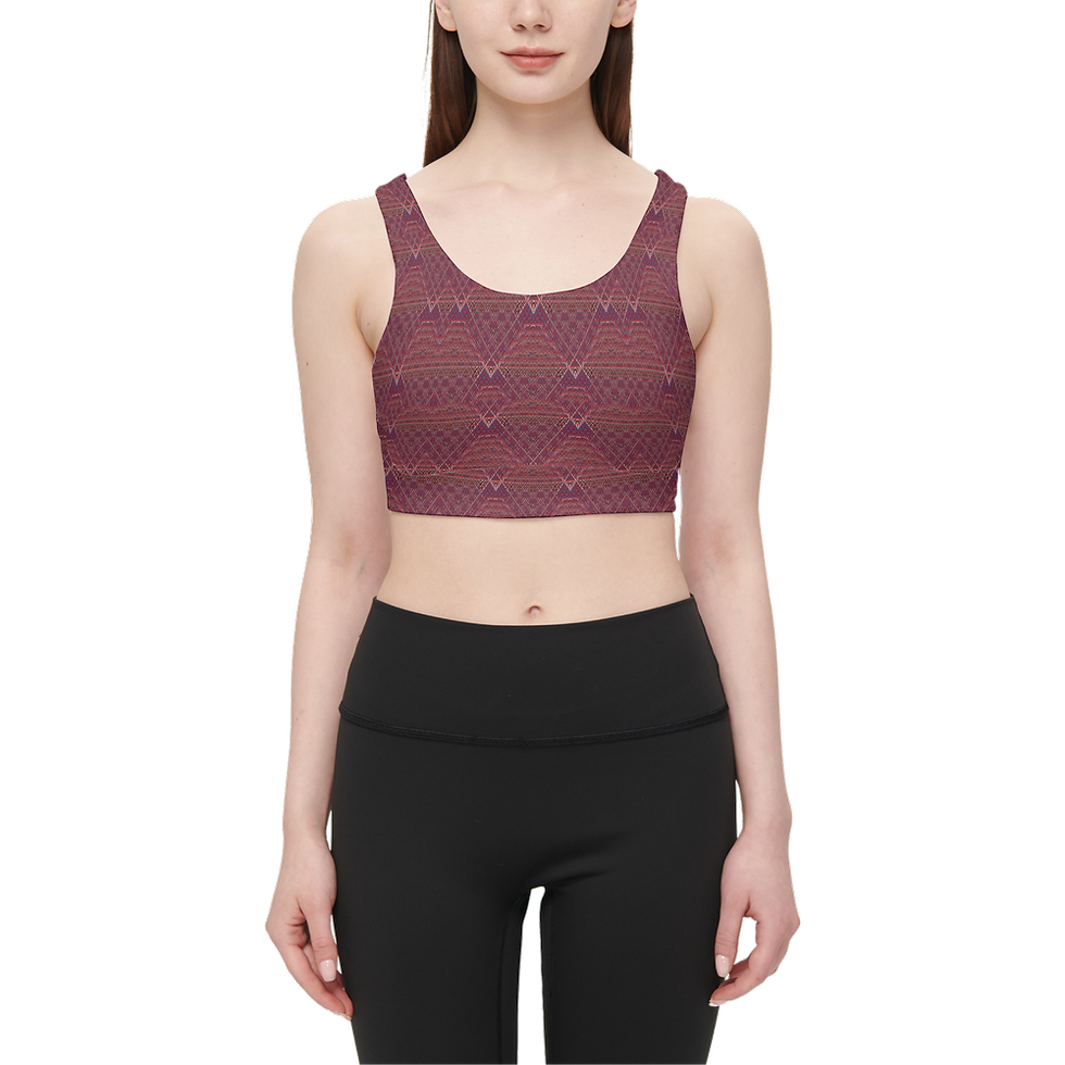 Thumbnail: Red Wine Diamond - Women's Butter Soft Racerback Sports Bra