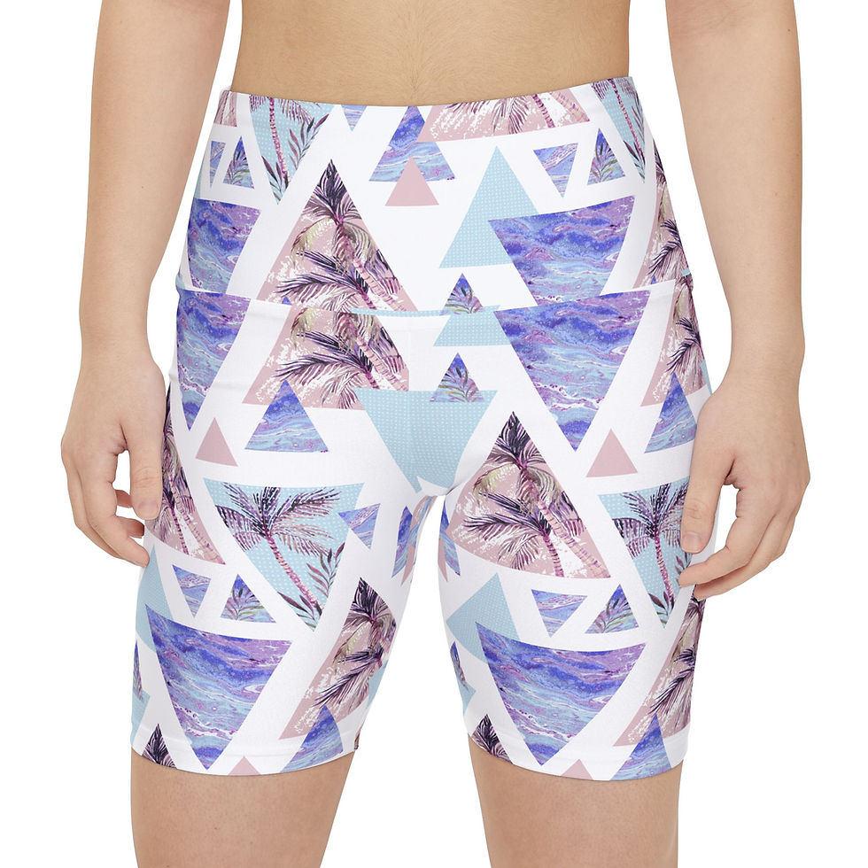 Thumbnail: Geometric Palm Trees Women's Shorts