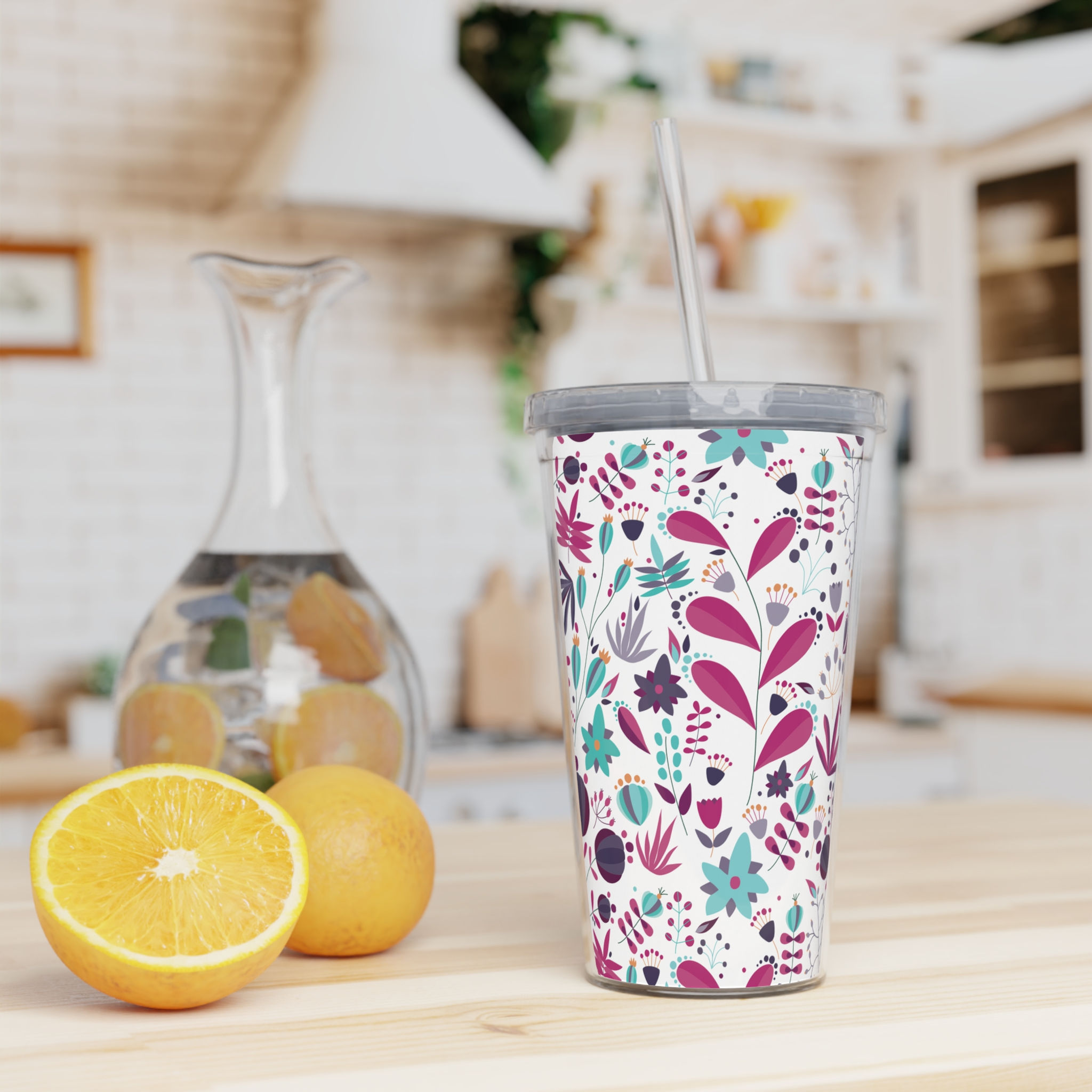 Bright & Funky - 20 oz Tumbler with Straw
