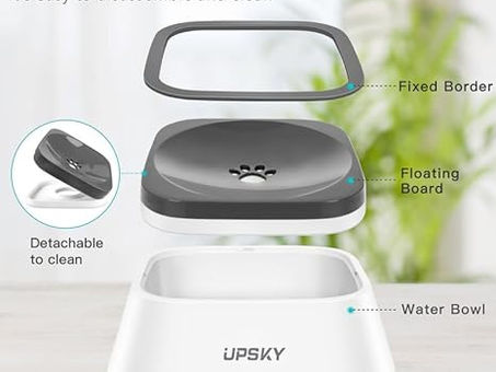 Revolutionize Pet Hydration: Discover the Benefits of the UPSKY No-Spill, Slow-Feed Dog Bowl