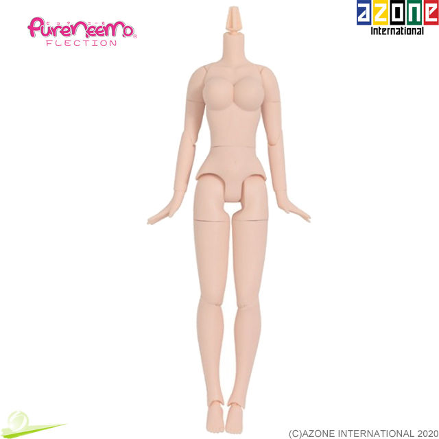 Thumbnail: AZONE Pure Neemo FLECTION M LL Bust Natural Body A Hands Flocked Head White Doll