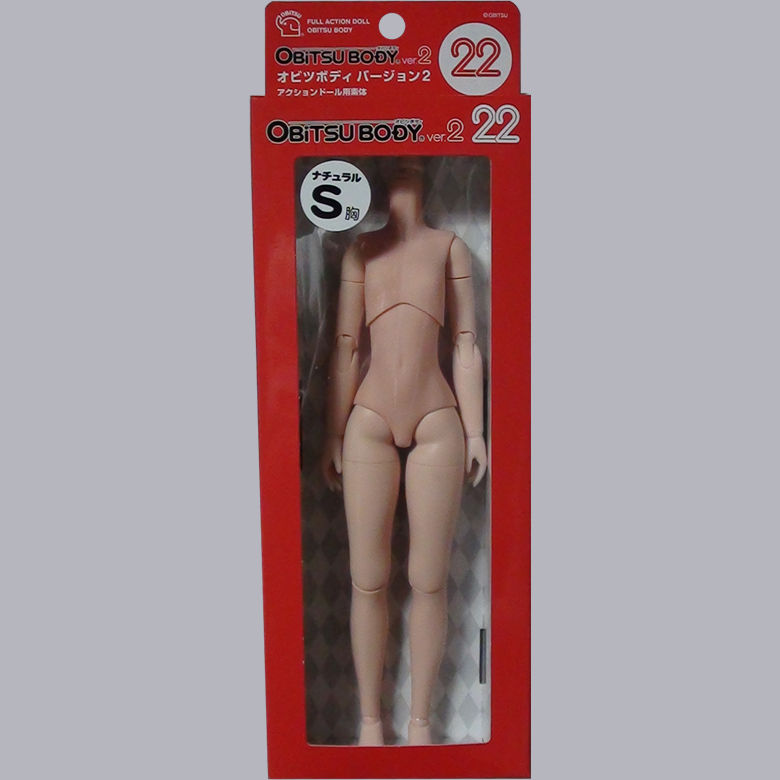 Миниатюра: Obitsu 22BD-F01N-S Bust Body Natural & AZONE Non Flocked Head parts set Doll NEW