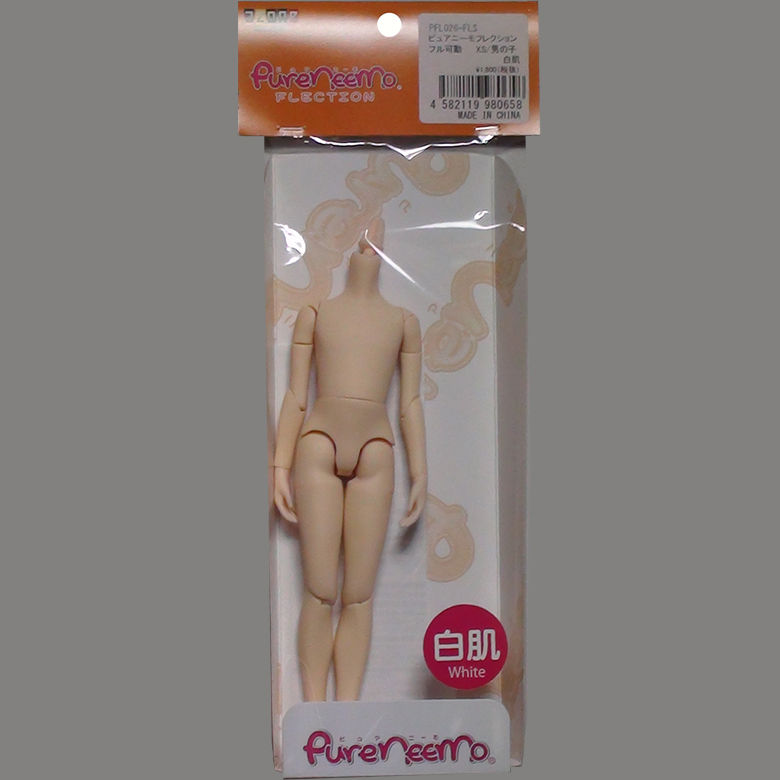 Thumbnail: AZONE 1/6 Pure Neemo Flection XS BOY White A Hands & Flocked Head Gold hair Doll