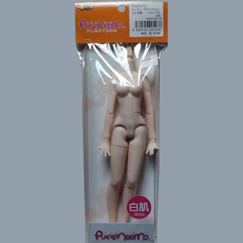 Thumbnail: AZONE 1/6 Pure Neemo FLECTION L LL Bust White Body A Hands & Flocked Head parts