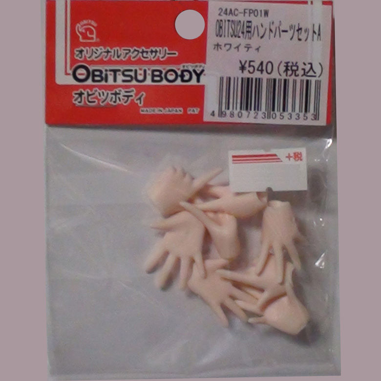 Миниатюра: Obitsu 24BD-F02W-L size Bust Body Whity HANDS (A)& AZONE Head parts set Doll NEW