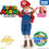 Miniatura: Licca-chan LD-33 doll by Takara Tomy in a Super Mario-themed outfit, with decorative logos in all four corners of the image.