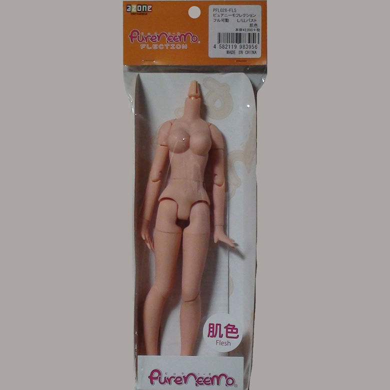 Thumbnail: AZONE Pure Neemo FLECTION L LL Bust Natural Body A Hands Flocked Head Blue Doll